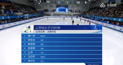 臧一泽夺得十四冬短道速滑首金
