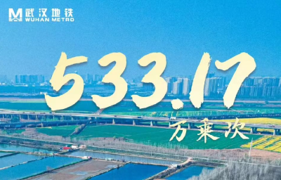 533.17万！武汉地铁客运量连创历史新高