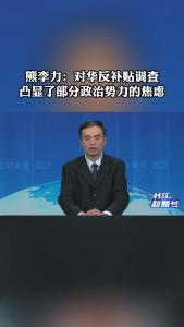 熊李力：对华反补贴调查凸显了部分政治势力的焦虑