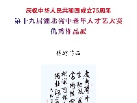 第十九届湖北省中老年人才艺大赛书法特邀作品展示