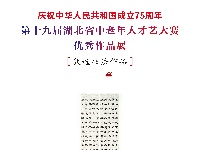 第十九届湖北省中老年人才艺大赛书法二等作品展示