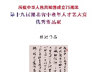 第十九届湖北省中老年人才艺大赛书法特邀作品展示