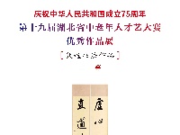 第十九届湖北省中老年人才艺大赛书法二等作品展示