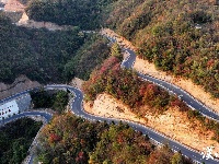 湖北襄阳：公路秋景美如画