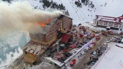 土耳其滑雪度假酒店火灾死亡人数升至76人 救援行动已结束