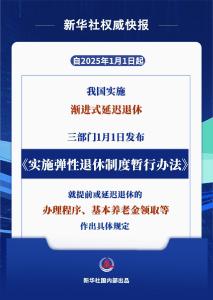 2025年起实施！弹性退休办法来了