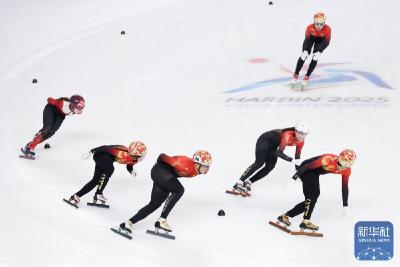 赛前训练进行时！中国短道速滑队全力备战！