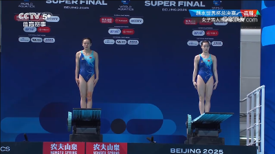 跳水世界杯总决赛：昌雅妮/陈艺文女子双人3米板夺冠