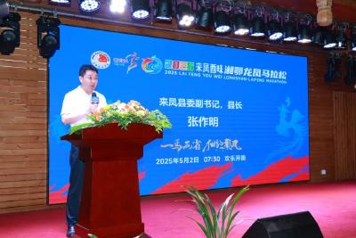 楚商回乡 共建支点 | 我县举行“第三届湘鄂龙凤马拉松”来凤县招商推介活动