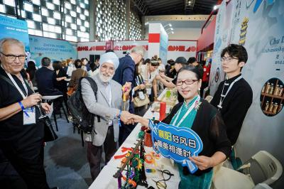 襄阳文旅亮相ITB China ，襄阳香包工艺精巧吸引众多海外旅行商