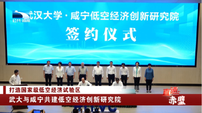 武大与咸宁共建低空经济创新研究院