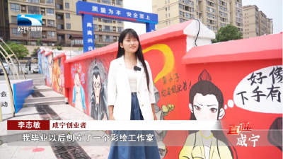 以墙为布 准“00”后墙绘师返乡创业 画出满墙“诗意”  