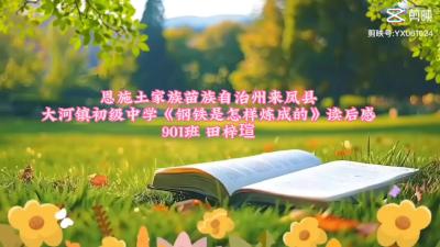 恩施州-来凤县大河镇初级中学-荐读《钢铁是怎样炼成的》-田梓瑄
