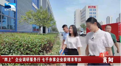 直通襄阳丨“四上”企业调研服务行 七千余家企业获精准帮扶