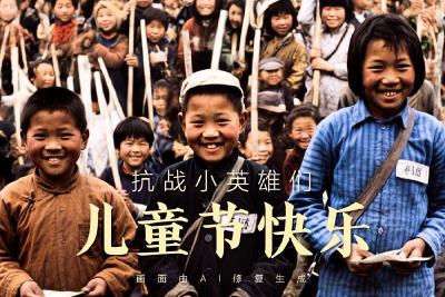 我们永远记得你们，抗战小英雄们儿童节快乐