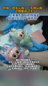 假布布！上海浦东国际机场海关扣留5961个侵权泡泡玛特玩偶