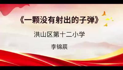 武汉市-洪山区第十二小学-《一颗没有射出的子弹》-李锦莀