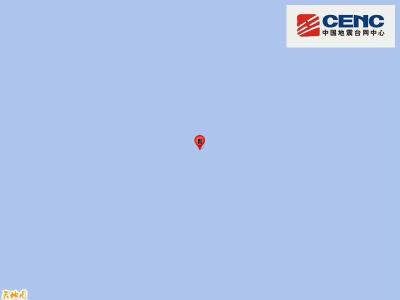 西印度洋发生5.9级地震 震源深度10公里
