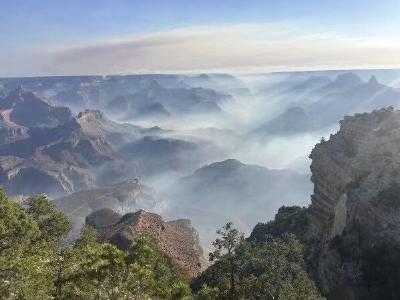 美国大峡谷国家公园遭野火侵袭 多栋建筑被烧毁