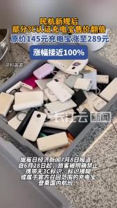 新规后有充电宝售价翻倍涨至289元