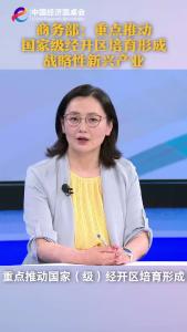 中国经济圆桌会｜商务部：重点推动国家级经开区培育形成战略新兴产业