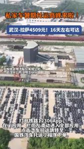 武汉—拉萨4509元！私家车暑期托运高峰来了