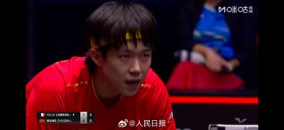 王楚钦晋级WTT美国大满贯男单决赛