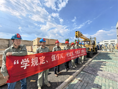 学规定强作风 实干促攻坚——武汉万家湖110千伏输变电工程主题党日侧记