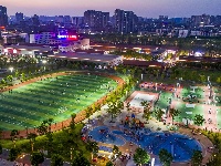 图集丨夏夜健身热 体育公园人气旺