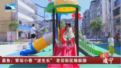 嘉鱼：背街小巷“逆生长”  老旧街区焕新颜