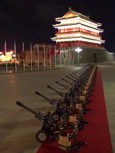 纯享版来了！九三阅兵最后一次夜间演练画面