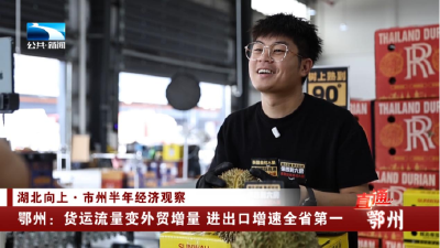 鄂州：货运流量变外贸增量 进出口增速全省第一