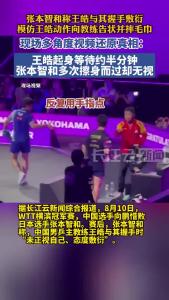 张本智和称王皓与其握手敷衍，多视角视频还原真相
