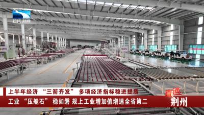 荆州：工业“压舱石”稳如磐 规上工业增加值增速全省第二
