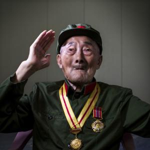 山河铭记 光辉岁月 致敬抗战老兵致敬民族灯塔