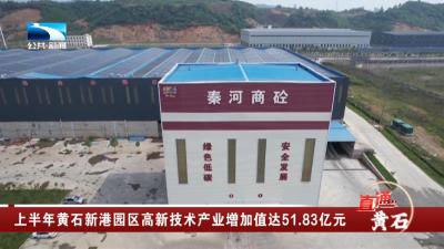 上半年黄石新港园区高新技术产业增加值达51.83亿元
