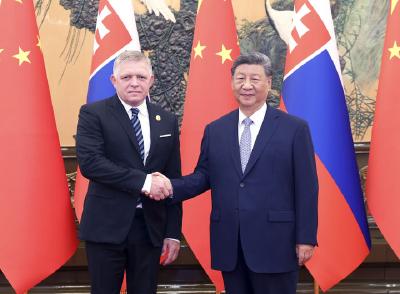 习近平会见斯洛伐克总理菲佐