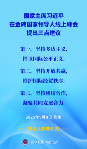 习近平在金砖国家领导人线上峰会提出三点建议