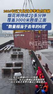 揭秘2025长江文化艺术季大型烟花看点