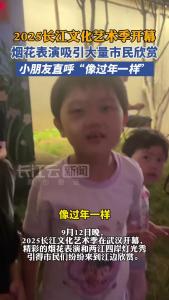 烟花表演吸引大量市民欣赏，小朋友直呼“像过年一样”