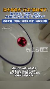 国安部曝光“红汞”骗局细节
