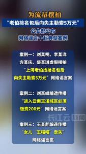公安部公布10起打击整治网络谣言典型案例