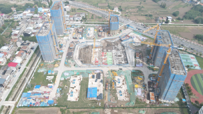 国庆坚守显担当 项目建设“加速跑”