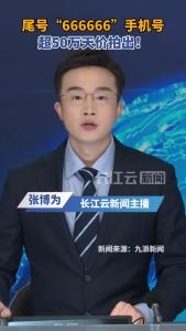 尾号“666666”手机号50万拍出，你怎么看？