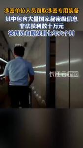 涉密单位人员窃取专用装备数百件网售被判刑
