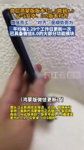 微信鸿蒙版版本号由1.0跳到8.0，微信员工回应：“对齐”是顺势而为