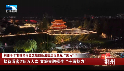 荆州：接待游客215万人次 文旅交融催生“千面魅力”