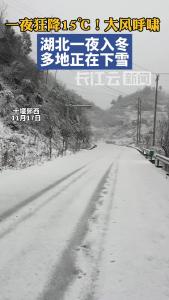 狂降15℃！湖北下大雪了