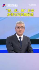 中国经济圆桌会丨“留、改、拆”并举 多种方式实施改造