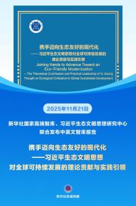 《携手迈向生态友好的现代化——习近平生态文明思想对全球可持续发展的理论贡献与实践引领》智库报告发布
